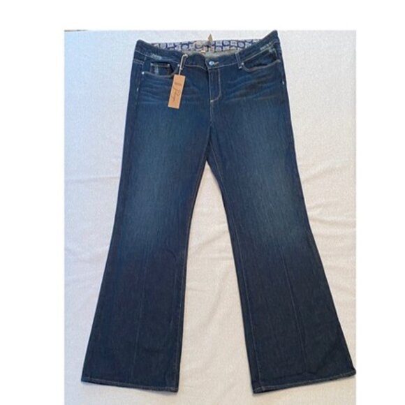 NWT Paige Robertson denim flare jeans. Size 34 women’s - Picture 1 of 7